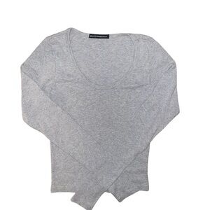 Gray/Grey Women's long sleeve top Brandy Melville